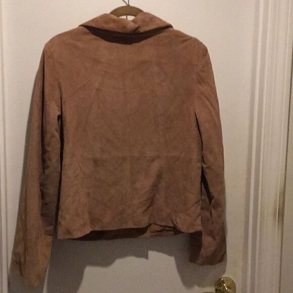 euc Talbots suede jacket size small tan - Picture 2 of 3